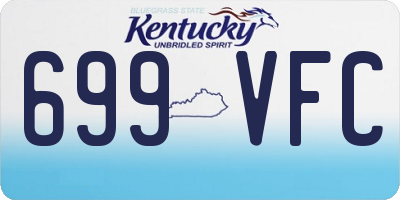 KY license plate 699VFC