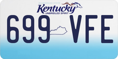 KY license plate 699VFE