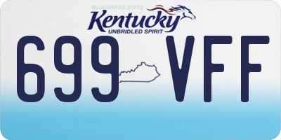 KY license plate 699VFF