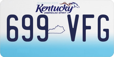 KY license plate 699VFG