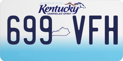 KY license plate 699VFH