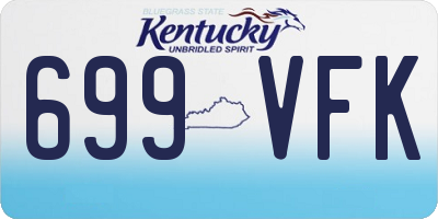 KY license plate 699VFK