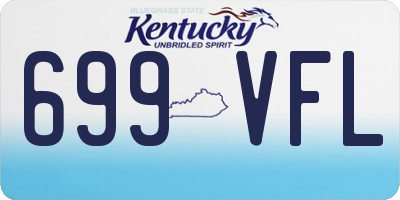 KY license plate 699VFL
