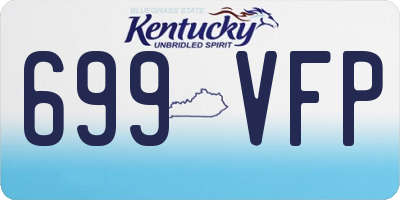 KY license plate 699VFP