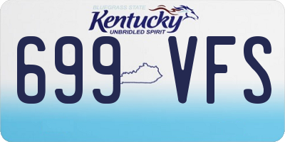 KY license plate 699VFS