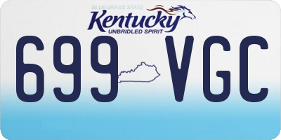 KY license plate 699VGC