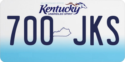KY license plate 700JKS