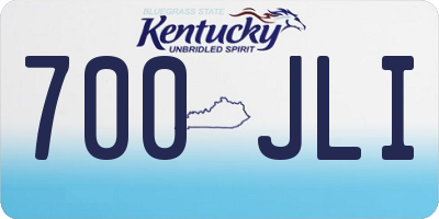KY license plate 700JLI