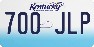 KY license plate 700JLP