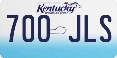 KY license plate 700JLS