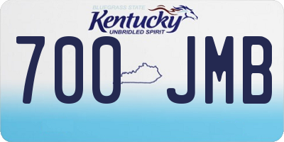 KY license plate 700JMB