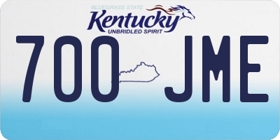 KY license plate 700JME