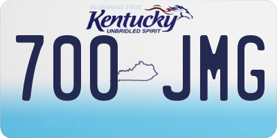 KY license plate 700JMG