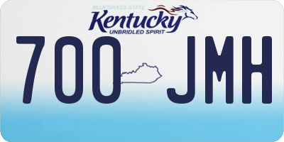 KY license plate 700JMH