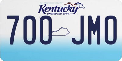KY license plate 700JMO