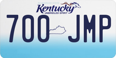 KY license plate 700JMP