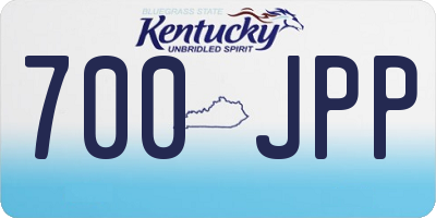KY license plate 700JPP