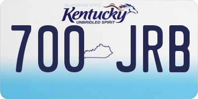 KY license plate 700JRB