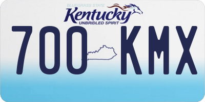 KY license plate 700KMX
