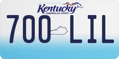 KY license plate 700LIL