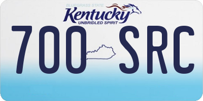 KY license plate 700SRC