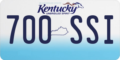 KY license plate 700SSI