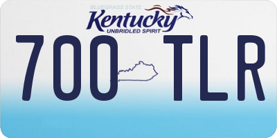 KY license plate 700TLR