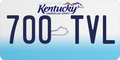 KY license plate 700TVL