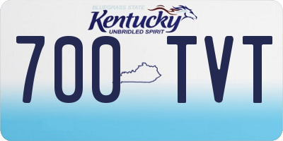 KY license plate 700TVT