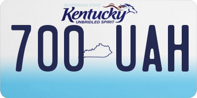 KY license plate 700UAH