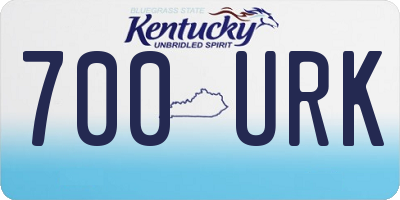KY license plate 700URK