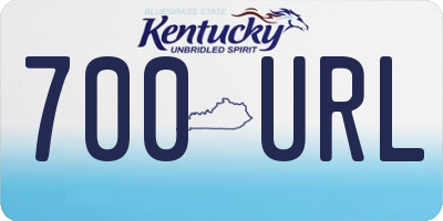 KY license plate 700URL
