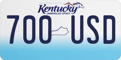 KY license plate 700USD