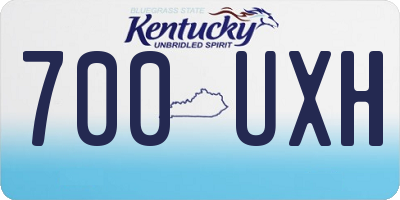 KY license plate 700UXH