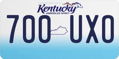 KY license plate 700UXO