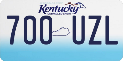 KY license plate 700UZL