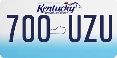 KY license plate 700UZU