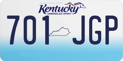 KY license plate 701JGP