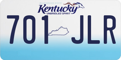KY license plate 701JLR