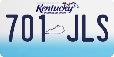 KY license plate 701JLS