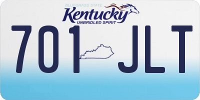 KY license plate 701JLT