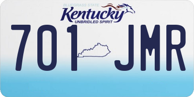 KY license plate 701JMR