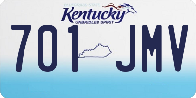 KY license plate 701JMV