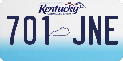 KY license plate 701JNE
