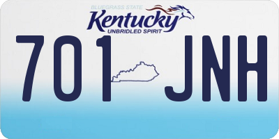 KY license plate 701JNH