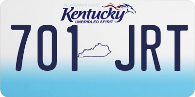 KY license plate 701JRT