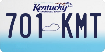 KY license plate 701KMT