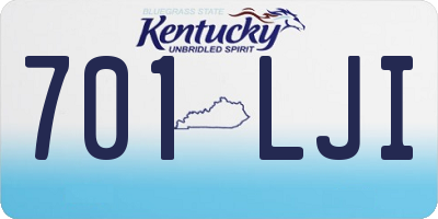 KY license plate 701LJI