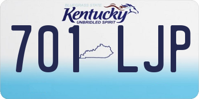 KY license plate 701LJP