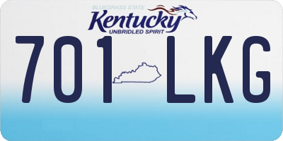 KY license plate 701LKG
